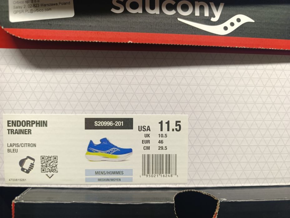 Buty męskie Saucony Endorphin Trainer roz 11,5 przeceniony z 999 zł