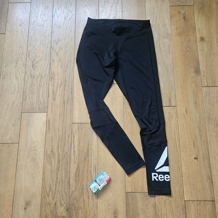 Czarne legginsy sportowe Reebok