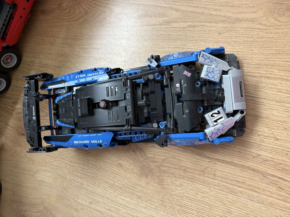Duża laweta lego technic + 3 samochody lego technic