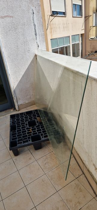 vidro temperado usado