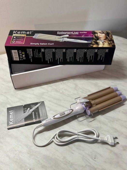 Profesjonalna Falownica do Włosów Kemei – Regulacja Temperatury