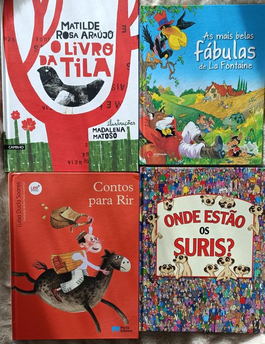 "O livro da Tila","Contos para rir","Onde estão os suris"," Fábulas...