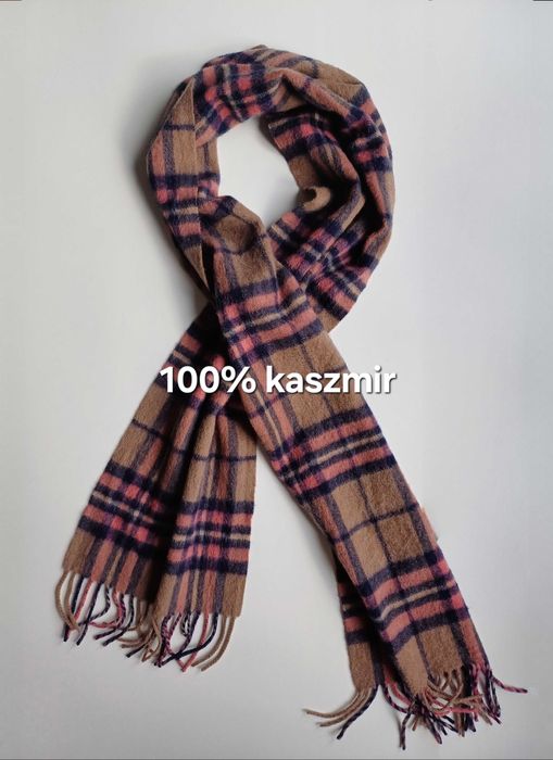 Kaszmirowy szalik w kratę Marchbrae Edinburgh