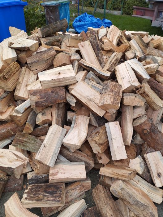 Drewno opałowe dąb, sosna, połupane, deski