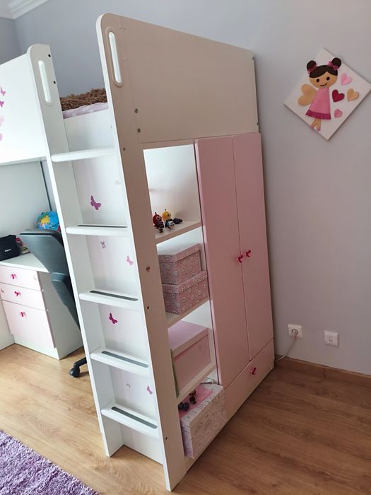 Beliche branco e rosa SMÅSTAD IKEA