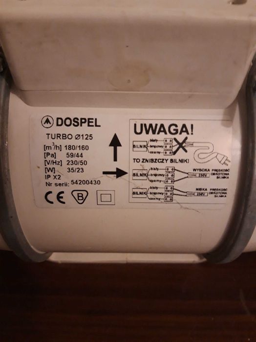 Wentylator TURBO 125 DOSPEL