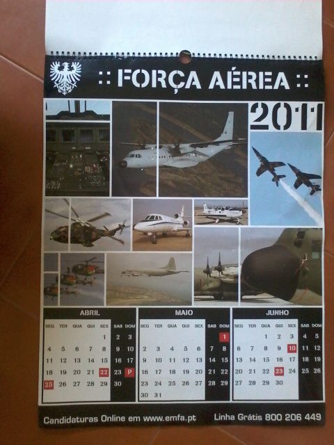 Calendário Força Aerea 2011