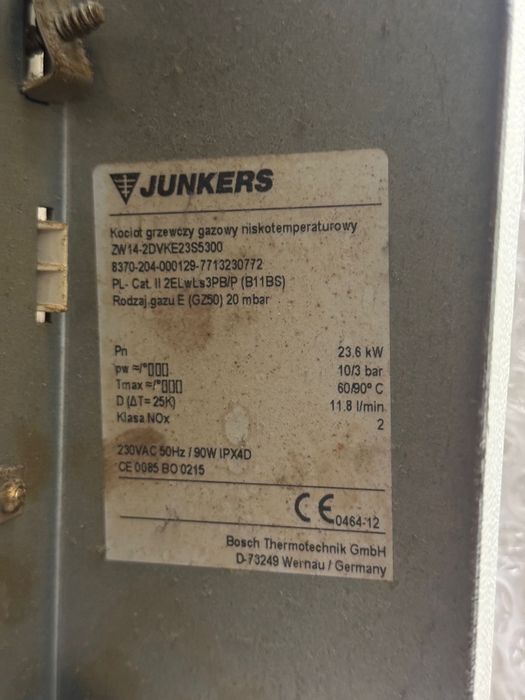 Kociol gazowy  piecyk JUNKERS dwufunkcyjny