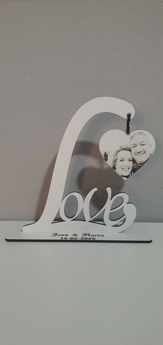 Dia dos Namorados ( Placa com nomes e fotogravação)