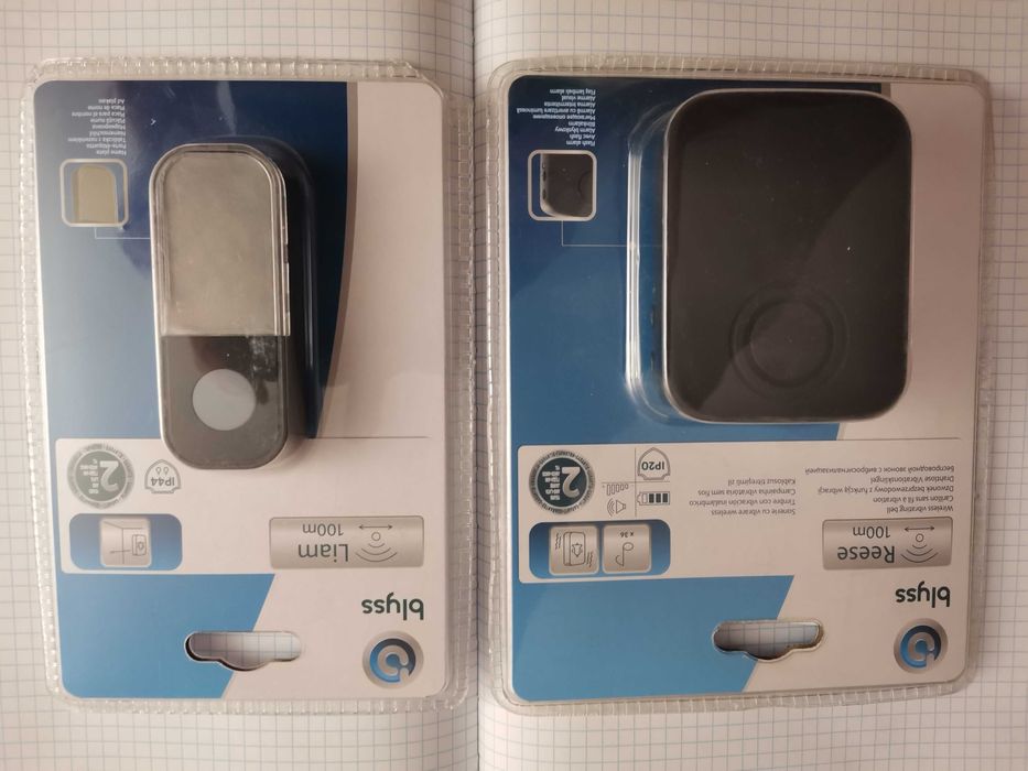 Dzwonek bezprzewodowy Blyss na baterie z przyciskiem