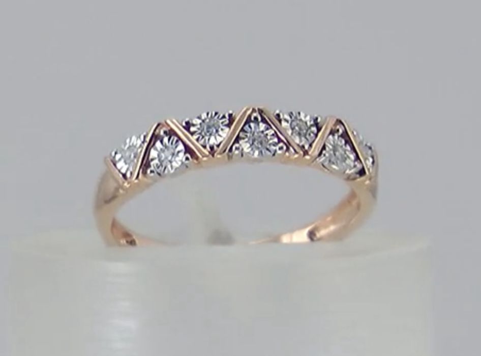 Золотое кольцо с бриллиантами 585 проба размеры от 15-20