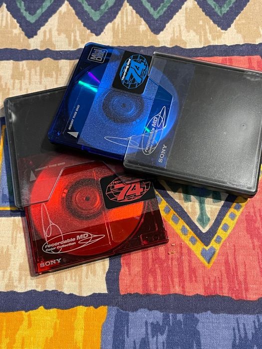 sony mini disc mzr50 + 2 dyski
