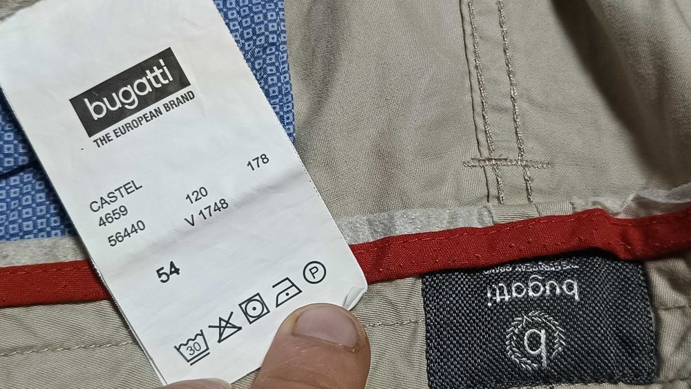 Męskie krótkie spodnie BUGATTI r.XL(54) stan idealny
