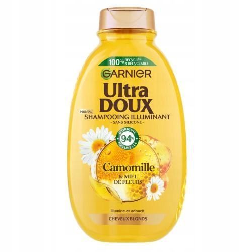 Garnier Ultra Doux Szampon Z Rumiankiem Rozświetlający Blond 300Ml