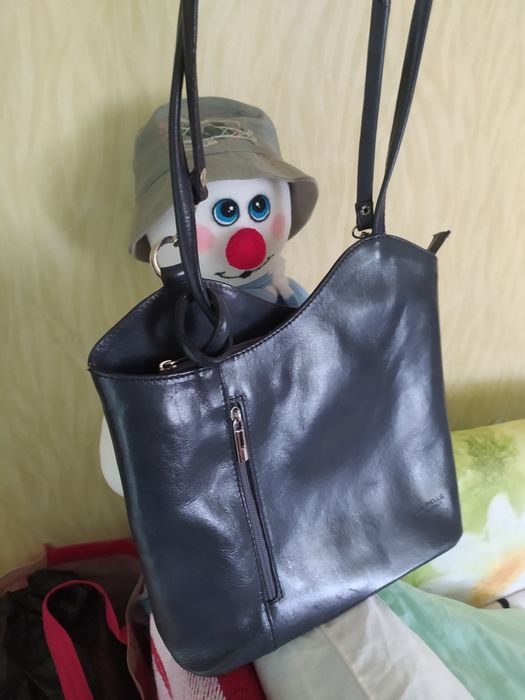 Рюкзак -сумка. Vera Pelle ,Made in Italy.