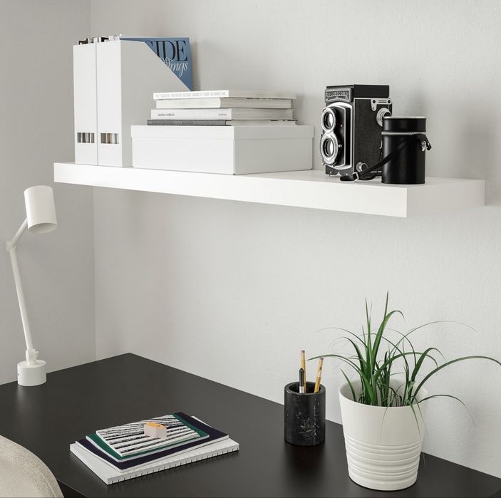 Estante de parede Ikea Lack branca