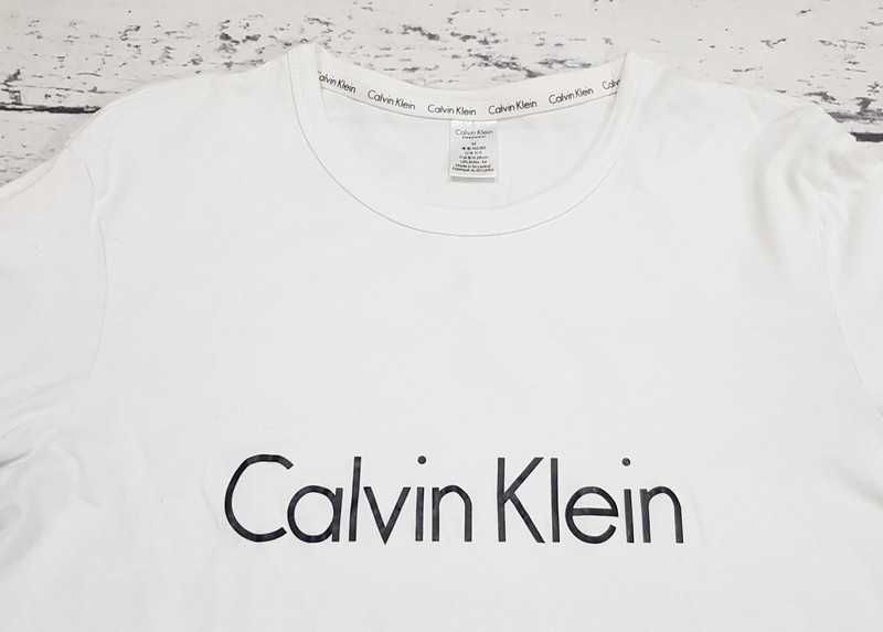 Calvin Klein * koszulka * logo * biała * męska * M