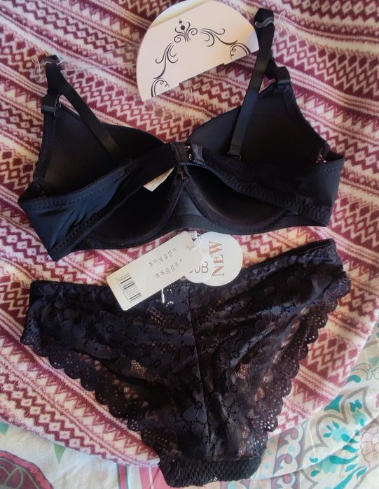 Conjunto lingerie preto 90B