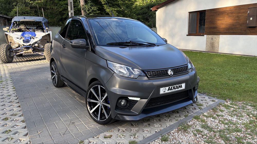 Aixam Coupe GTI / 2017 / Bezwypadkowy / Kubota / LED / Alufelgi 16 cali / Matowy / Kamera cofania / L6e od 14 lat / dostawa pod dom /