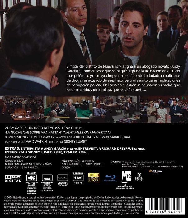 La Noche Cae sobre Manhattan/O Lado Obscuro da Lei (Blu-Ray)