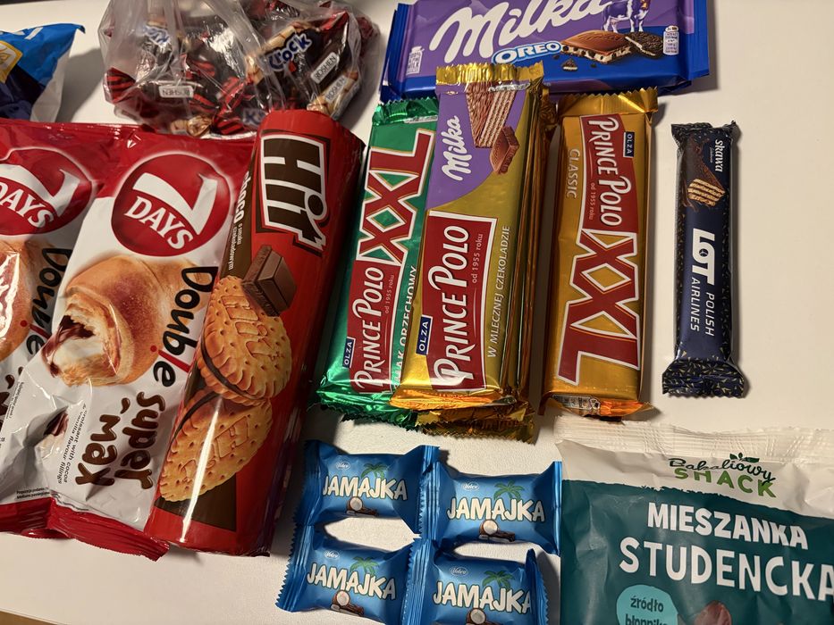 Zestaw pysznych słodyczy