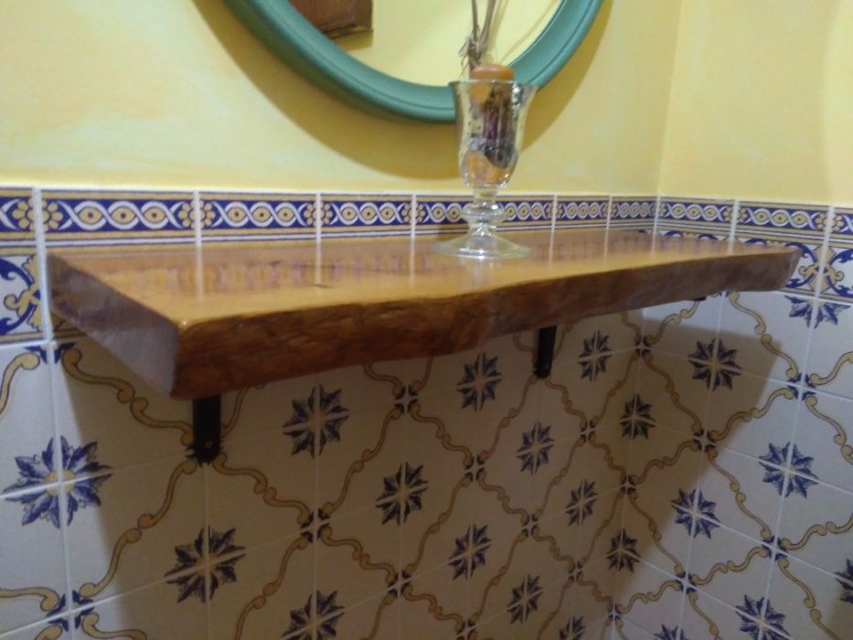 Base prateleira madeira