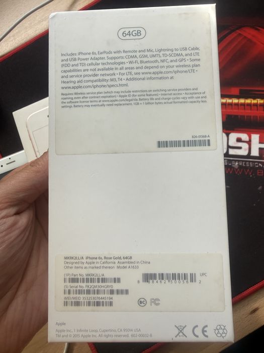 Iphone 6s 64 gb rose gold