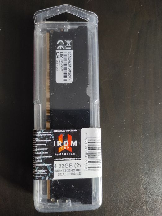 GOODRAM IRDM PRO Deep Black 32GB (2x16GB) 3600Mhz CL18