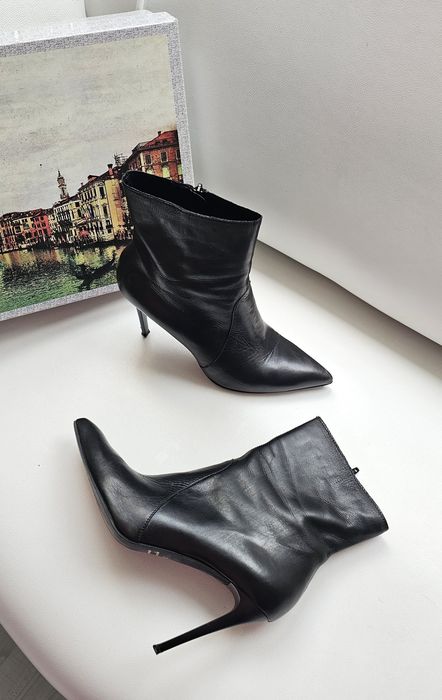Venezia botki skóra roz 40