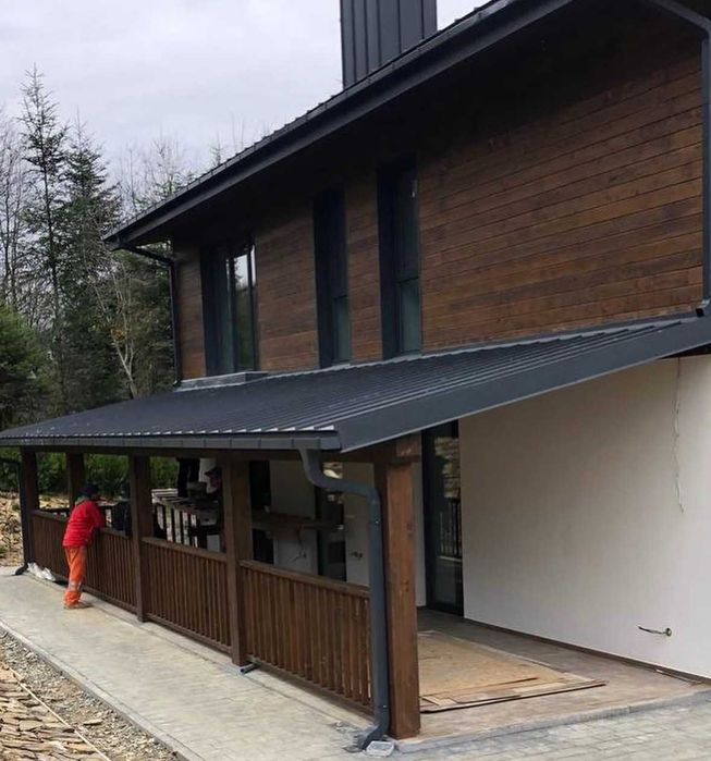 Дошка для підлоги, оздоблення фасаду, Терасна дошка з ялини і мордини