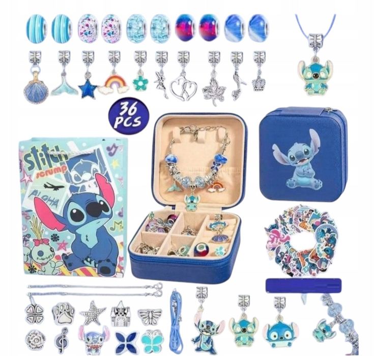 Zestaw do robienia bransoletek biżuterii koraliki charms stitch