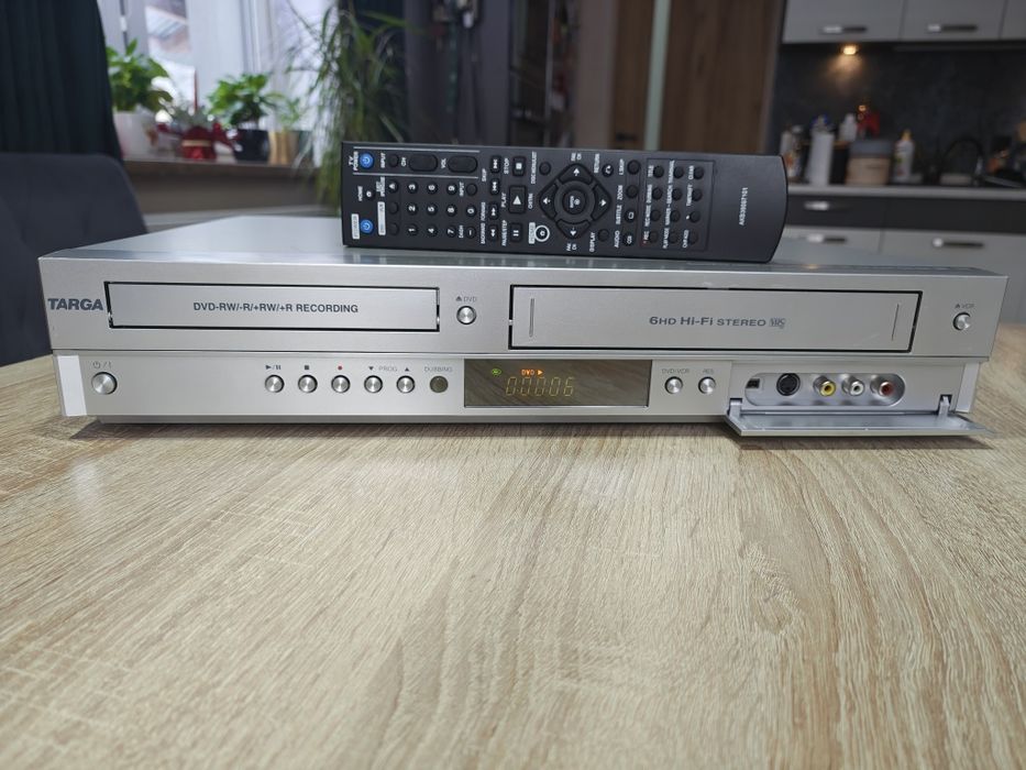 Targa DRV-5200x #Nagrywarka DVD VHS #6HD #HDMI #Hi-Fi Stereo #DivX #DV #Przegrywanie VHS na DVD