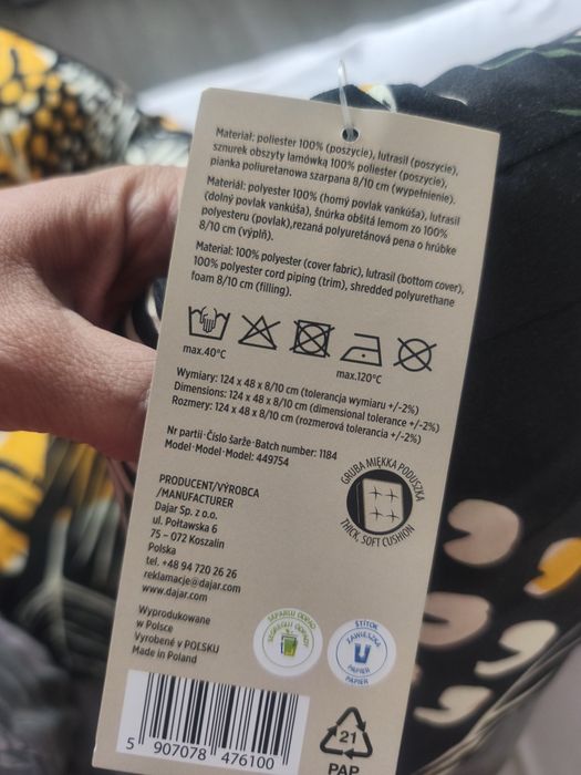 Poduszka na leżal ogrodowy 2 szt
