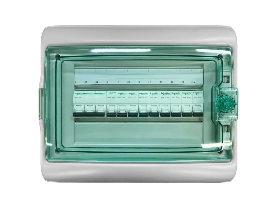 Rozdzielnica natynkowa, hermetyczna IP65 12 modułów Schneider Electric