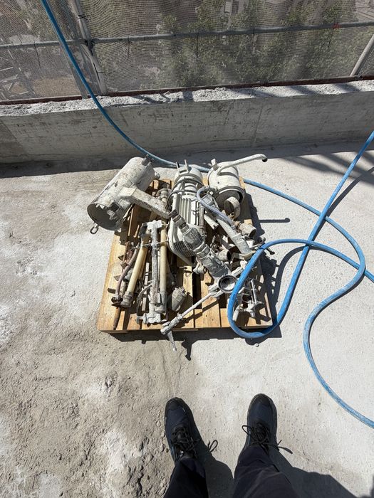 Maquina de reboco projetado c/ assecorios