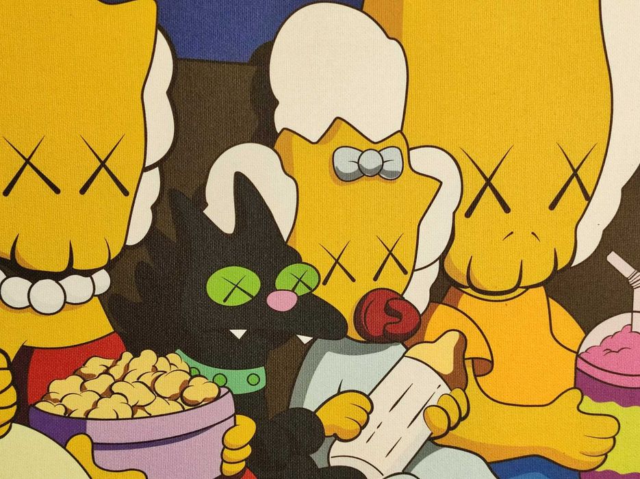 KAWS, 1mx1m Untitled (Kimpsons), 2003