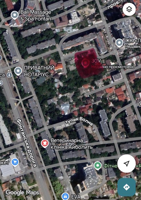 Ділянка 18 соток на Фонтані під комерційний проeкт | Педагогічна