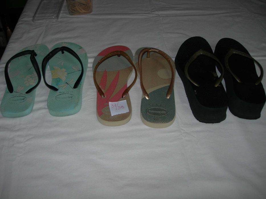 Havaianas.  Chinelos praia.