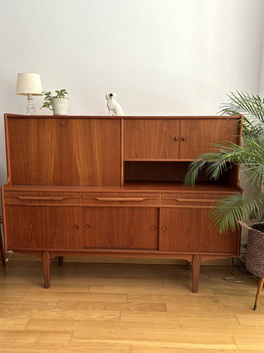 Kredens tekowy Plyfa lata 60 Szwecja