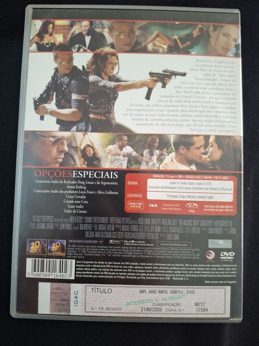 DVD Mr. and Mrs. Smith.*