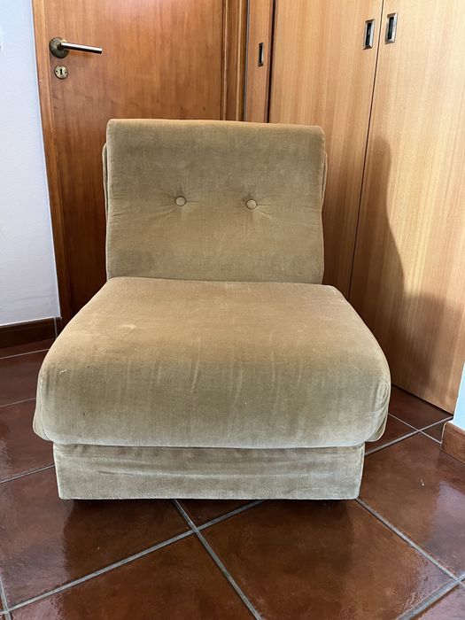 Sofá vintage de 1 lugar cambalhota