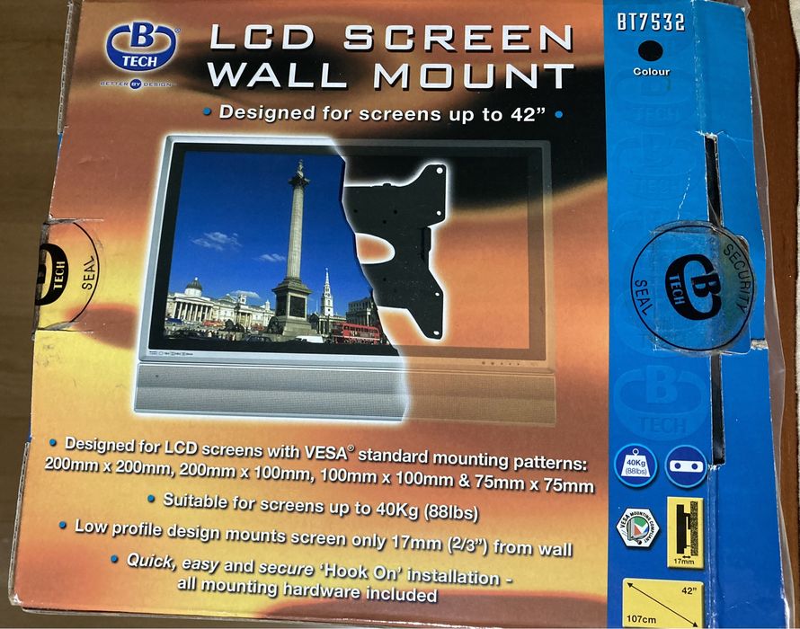 Suporte para TV de parede B tech BT7532 preto