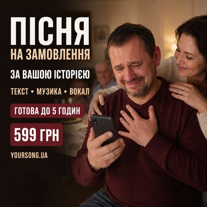 Пісня на замовлення — пісня в подарунок | текст + музика + MP3
