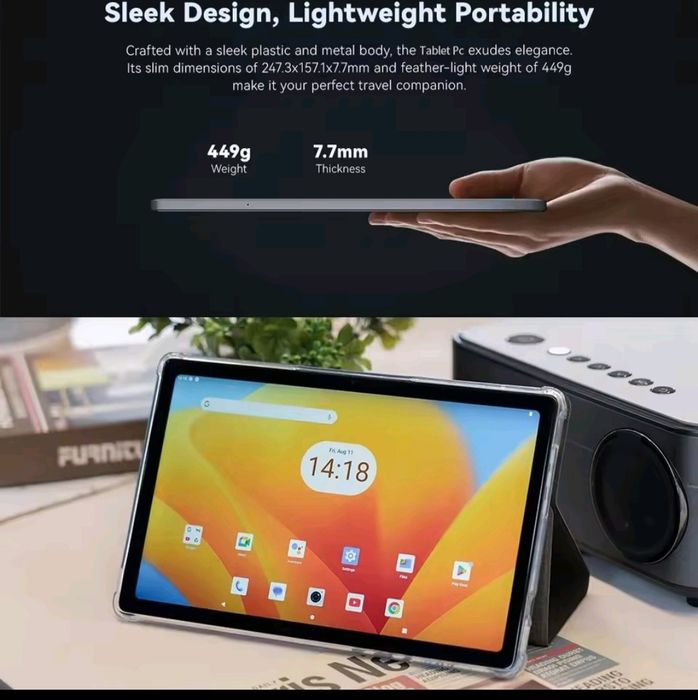 Планшет 10 д ,8/256,сім карта