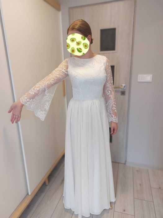 Suknia ślubna ecru nowa nieużywana