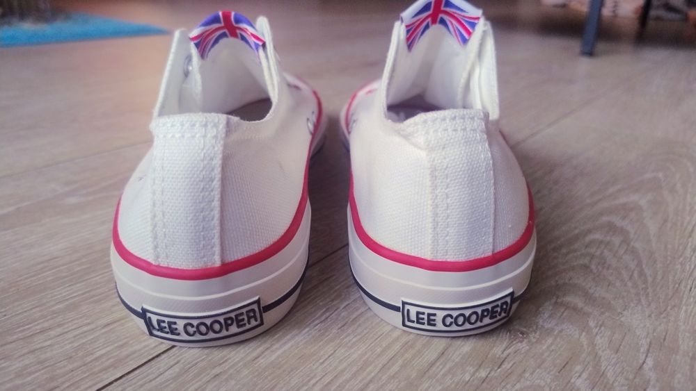 NOWE trampki Lee Cooper originals 39 białe buty  tenisówki sneakersy