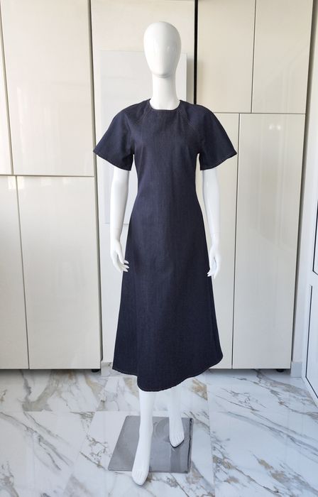 Zara джинсова сукня міді