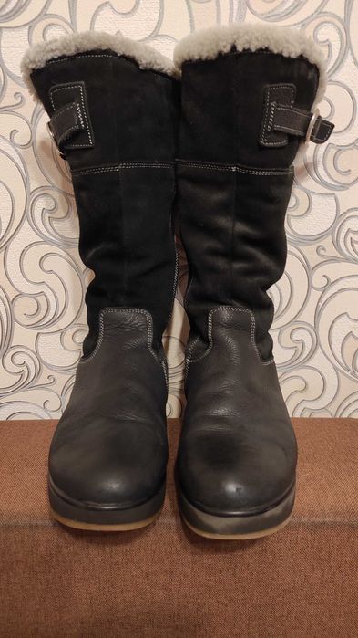 Жіночі шкіряні зимові чоботи