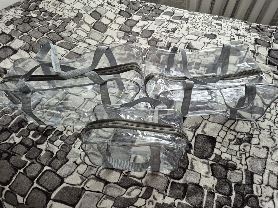 Продам прозорі сумки в пологовий