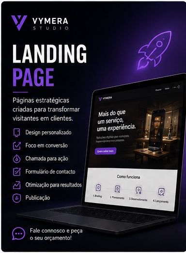 Criação de Websites, Lojas Online e Landing Pages